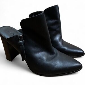 Rebecca Minkoff Aiden Black Leather Mules